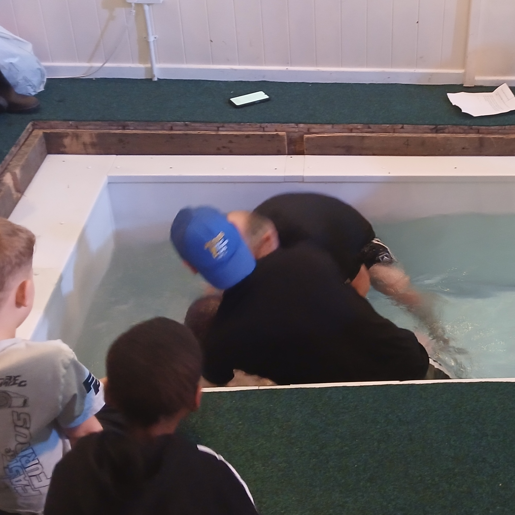 Being baptised