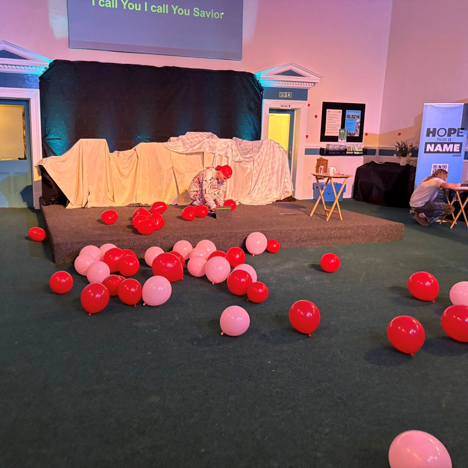The room is ready for the young people